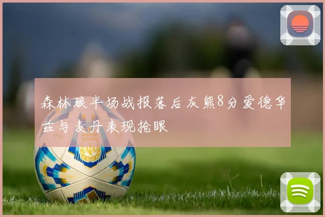 森林狼半场战报落后灰熊8分爱德华兹与麦丹表现抢眼